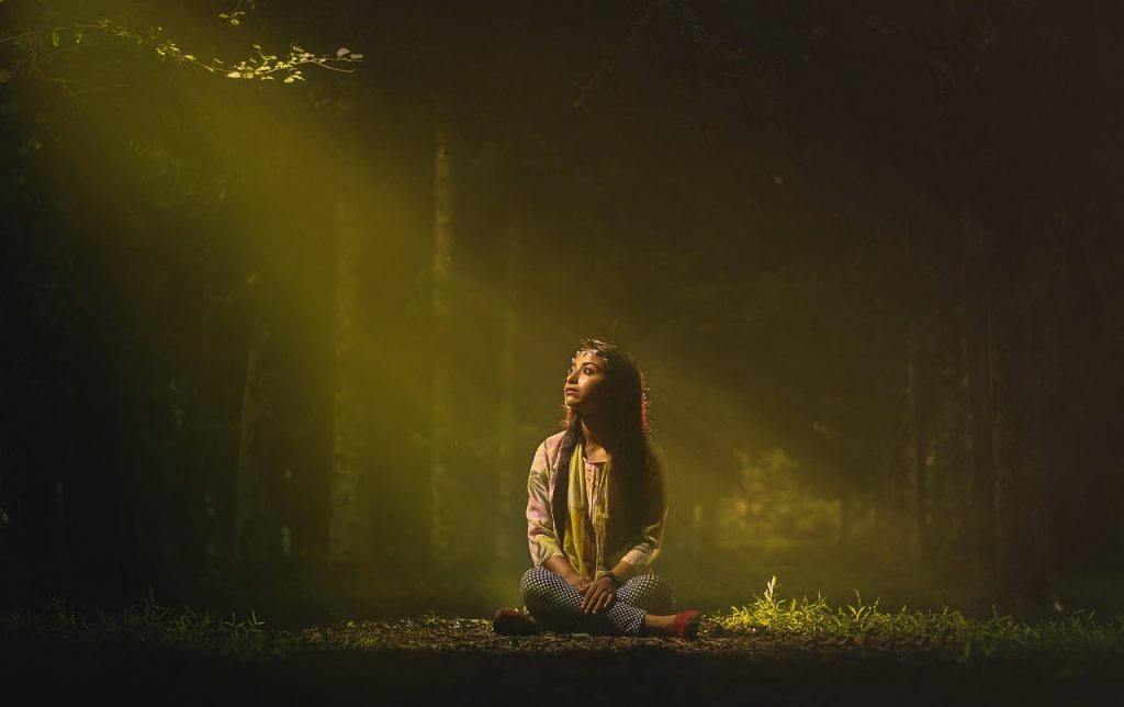 woman, sitting, sunlight, sit, outdoors, nature, park, grass, grassland, sunrays, sunbeams, young woman, female, alone, solitude, solitary, girl, ground, light, long hair, long sleeves, model, scarf, trees, woods, asia, alone, alone, alone, alone, alone, solitude, ground